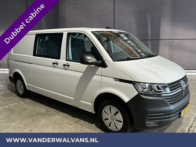 Volkswagen TRANSPORTER 2.0 TDI L2H1 Dubbele Cabine Euro6 Airco | 5-Zits | Navigatie | Trekhaak | Apple Carplay Android Auto, Cruisecontrol, Parkeersensoren