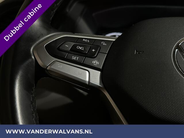 Volkswagen TRANSPORTER 2.0 TDI L2H1 Dubbele Cabine Euro6 Airco | 5-Zits | Navigatie | Trekhaak | Apple Carplay Android Auto, Cruisecontrol, Parkeersensoren