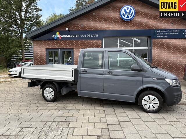 Volkswagen TRANSPORTER 2.0 TDI L2H1 DC 28 Pick Up , Dubbel Cabine 110kw ( Airco, centrale vergrendeling, Trekhaak) RIJKLAARPRIJS!