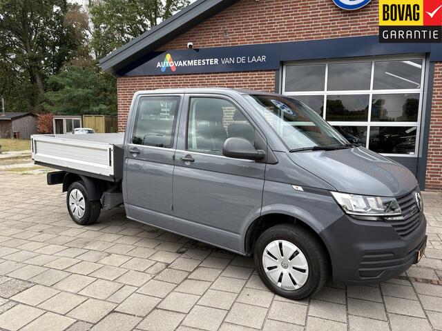 Volkswagen TRANSPORTER 2.0 TDI L2H1 DC 28 Pick Up , Dubbel Cabine 110kw ( Airco, centrale vergrendeling, Trekhaak) RIJKLAARPRIJS!