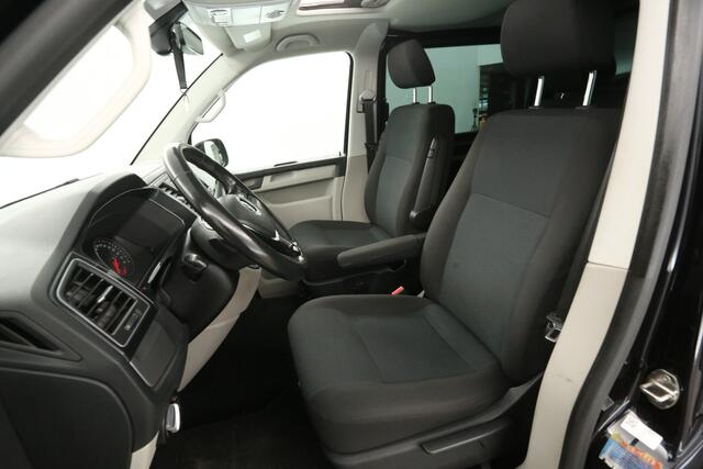 Volkswagen TRANSPORTER 2.0 TDI L2H1 | 204PK Aut. | Dubbele Cabine | Panoramadak | 5 Persoons | Airco | Camera | Carplay | Cruise | Navi | PDC | 18''LMV | 2xSchuifdeur | Trekhaak