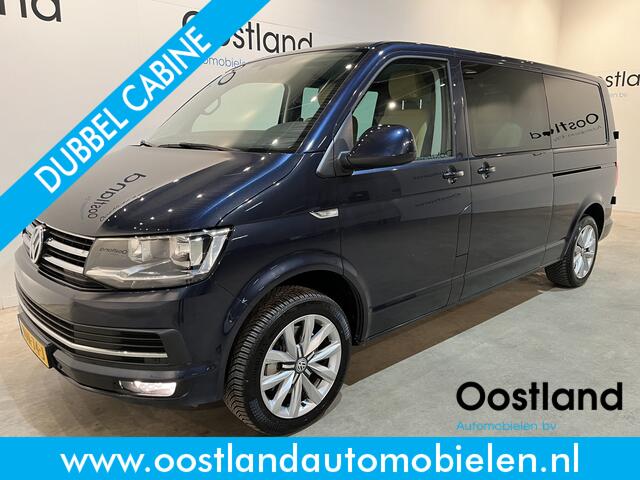 Volkswagen TRANSPORTER 2.0 TDI L2H1 DC Dubbel Cabine 204 PK Automaat / Schuifdeur L + R / Airco / Cruise Control / CarPlay / Trekhaak / Camera / Leder / Navigatie