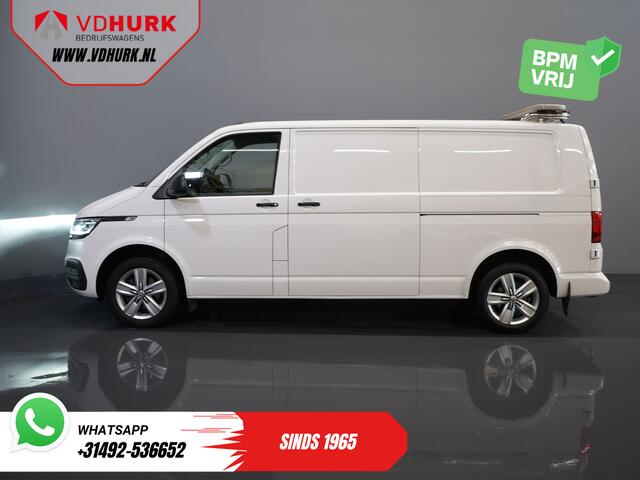 Volkswagen TRANSPORTER 2.0 TDI 150 pk DSG Aut. L2 BPM VRIJ! Adapt.Cruise/ LED/ 2x Schuifdeur/ Carplay/ Stoelverw./ Airco/ Navi/ PDC/ 17"LMV/ Trekhaak