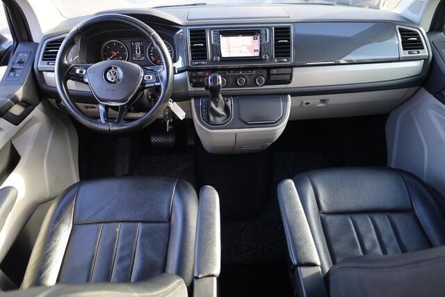 Volkswagen TRANSPORTER 2.0 TDI L2H1 DC 4Motion Highline 204PK / 150kW DSG, 4-motion 4 x 4 Dubbele cabine, trekhaak, achteruitrijcamera, parkeersensoren voor en achter (pdc), cruise control, verwarmbare voorruit, navigatie, DAB+, Apple Carplay / Android Auto, lederen bekleding,