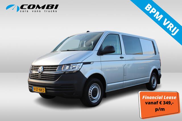 Volkswagen TRANSPORTER 2.0 TDI L2H1 32 DC > 6-persoons/Dubbel cabine/Automaat/Trekhaak