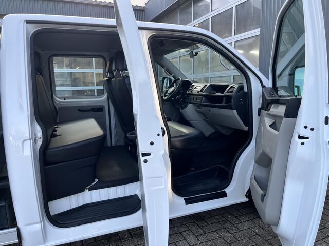Volkswagen TRANSPORTER 2.0 TDI Pick up Kipper Open laadbak Airco 6-Persoons Telefoonverbinding Hoge schotten 1e eigenaar Dealer onderhouden Kieper P-up Doka Pritsche