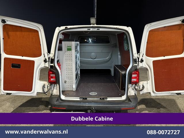 Volkswagen TRANSPORTER 2.0 TDI 150pk L2H1 Dubbele Cabine Euro6 Airco | 5-Zits | Camera | Cruisecontrol | 2500kg Trekhaak Parkeersensoren