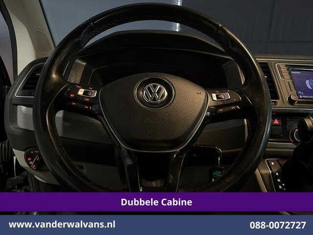 Volkswagen TRANSPORTER 2.0 TDI 150pk Automaat L2H1 Dubbele Cabine Euro6 Airco | 5-Zits | Navigatie | LM Velgen Apple Carplay, Android Auto, Cruisecontrol, Parkeersensoren, Verwarmde voorruit, Achterklep