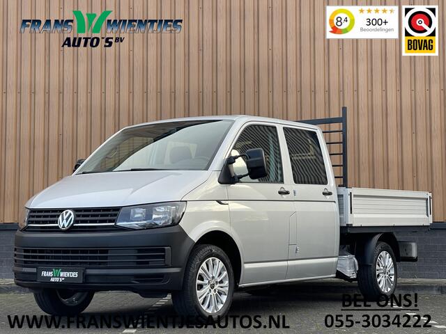 Volkswagen TRANSPORTER 2.0 TDI L2H1 DC | BTW | Pick-up! | 6 Pers. | Trekhaak | Apple Carplay | Cruise Control | Stop&GO | Airconditioning |