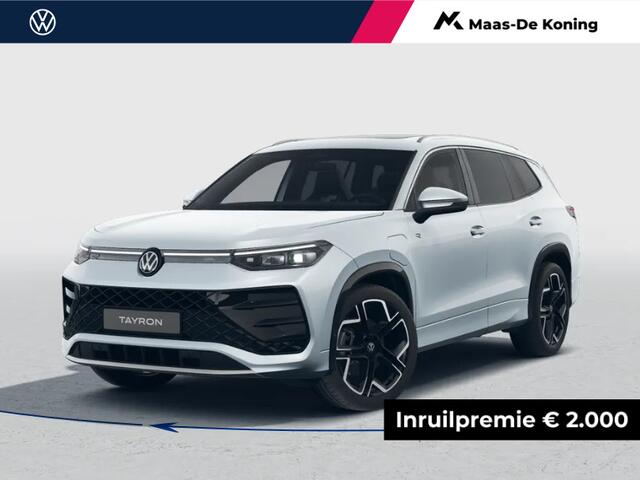 Volkswagen Tayron R-Line-Edition 1.5 eHybrid 272 pk 6 versn. DSG · Assistance Pakket · Design Pakket 'Black Style' · Trekhaak inklapbaar, met elektrische ontgrendeling, incl. aanhangwagen- manoeuvreerhulp Trailer Assist · Winter Pakket