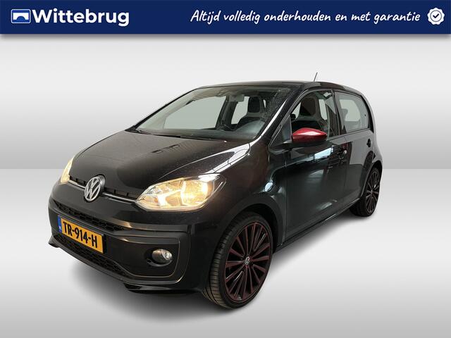 Volkswagen UP! 1.0 BMT high up! / BLUETOOTH/ CRUISE CONTROL/ LEDER MULTIFUNC. STUUR/ PARK. SENSOREN + CAMERA/ 17" LMV/ AIRCO