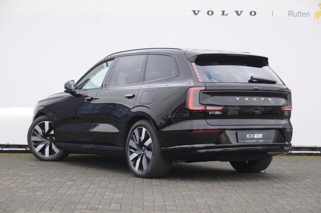 Volvo EX90 408PK Automaat Twin Motor Ultra / Panoramadak / Luchtvering / Head-up display / Stoelverwarming en stuurwielverwarming / Massagestoelen / Memory seats / Adaptive cruise control / 360 Camera / elektrische achterklep