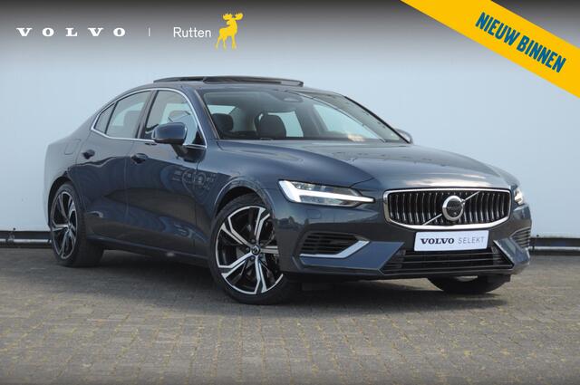 Volvo S60 T6 350PK Automaat Recharge Ultimate Bright / Head-up display / Harman Kardon audio / Panoramadak / BLIS / Elektrisch bedienbare voorstoelen / Memory seats / Verwarmbare stoelen / Keyless entry /