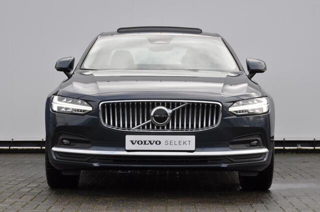 Volvo S90 B5 264PK Automaat Ultimate Bright / Adaptive cruise control/ Parkeersensoren met camera/ Harman Kardon audio, Panoramadak/ Head up display/ BLIS/ Apple carplay/ Leder dashboard
