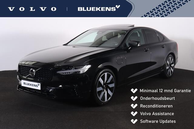 Volvo S90 T8 AWD Ultra Dark - LONG RANGE - Schuif/kanteldak - IntelliSafe Assist & Surround - 360º Camera - Harman/Kardon audio - Adaptieve LED koplampen - Verwarmde voorstoelen, stuur & achterbank - Parkeersensoren voor & achter - Elektr. bedienb. voorstoelen met
