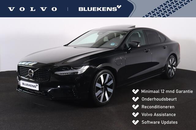 Volvo S90 T8 AWD Ultra Dark - LONG RANGE - IntelliSafe Assist & Surround - 360º Camera - Harman/Kardon audio - Adaptieve LED koplampen - Verwarmde voorstoelen, stuur & achterbank - Parkeersensoren voor & achter - Elektr. bedienb. voorstoelen met geheugen - Head up