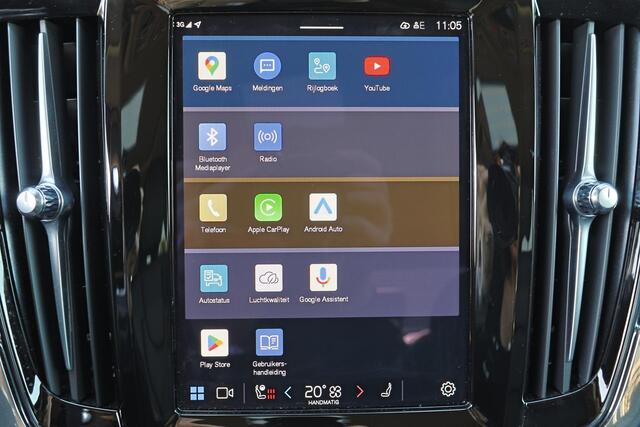 Volvo S90 T8 AWD Ultra Dark - LONG RANGE - IntelliSafe Assist & Surround - 360º Camera - Harman/Kardon audio - Adaptieve LED koplampen - Verwarmde voorstoelen, stuur & achterbank - Parkeersensoren voor & achter - Elektr. bedienb. voorstoelen met geheugen - Head up