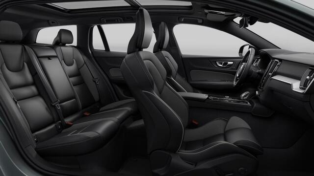 Volvo V60 T6 Plug-in hybrid AWD Ultra Dark | Panoramadak | Head-up Display | 19" LM velgen | Contourstoelen | Harman Kardon audio | Geheugen voorstoelen