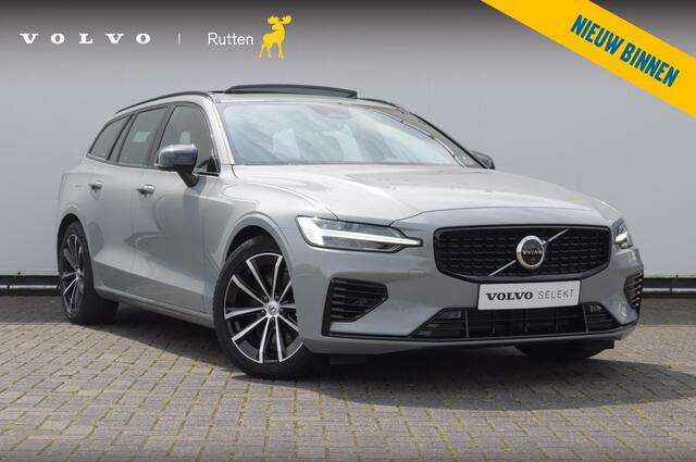 Volvo V60 T6 350PK Automaat Plus Dark / Adaptive cruise control / Elektrische stoelen / Harman Kardon audio / Trekhaak / Pilot assist / BLIS / Stoel en stuur verwarming / Elektrische achterklep / Parkeersensoren met 360 camera / Google infotainment