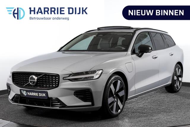 Volvo V60 2.0 T6 Plug-in hybrid AWD Ultra Dark 253 PK - Automaat | S/K-Panodak | Dig. Cockpit | Adapt. Cruise | Stoel-+Stuurverw. | PDC | 360 Camera | NAV + App. Connect | ECC | Elek. Klep | LM 19" | 9589