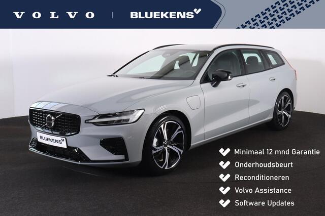 Volvo V60 T6 Plug-in hybrid AWD Plus Dark - IntelliSafe Assist & Surround - Parkeercamera achter - Verwarmde voorstoelen, stuur & achterbank - Parkeersensoren voor & achter - Elektr. bedienb. voorstoelen met geheugen - 19' LMV