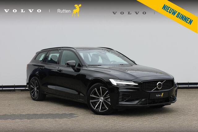 Volvo V60 T6 350PK Autm. Plug-in hybrid AWD Plus Dark Long Range / Google infotainment / Semi elekrisch wegklapbare trekhaak / Verwarmbare voorruit / Elektrisch bedienbare voorstoelen met geheugen / Verwarmbare voorstoelen