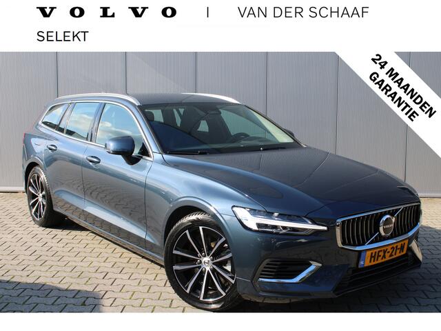 Volvo V60 T6 Plug-in hybrid AWD Essential Bright | Leder | Trekhaak | Adaptieve Cruise | All Season banden