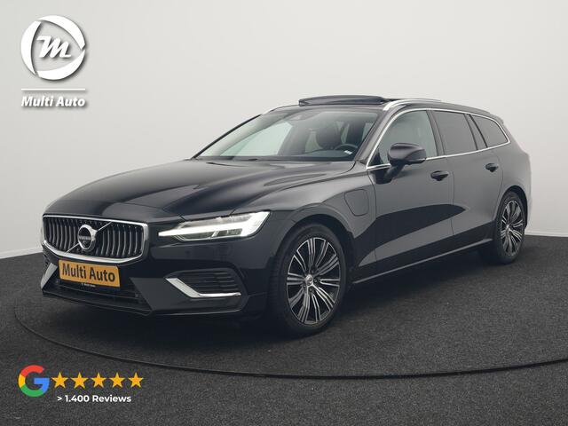 Volvo V60 2.0 T6 Recharge AWD Inscription Plug In Hybrid 350pk PHEV | Trekhaak Af Fabriek | Panodak | Adaptive Cruise | Adaptive LED | Harman & Kardon | Lederen Sportstoelen Memory & Verwarmd | Blis | Apple Carplay | Pilot Assist | Navigatie | Virtual |