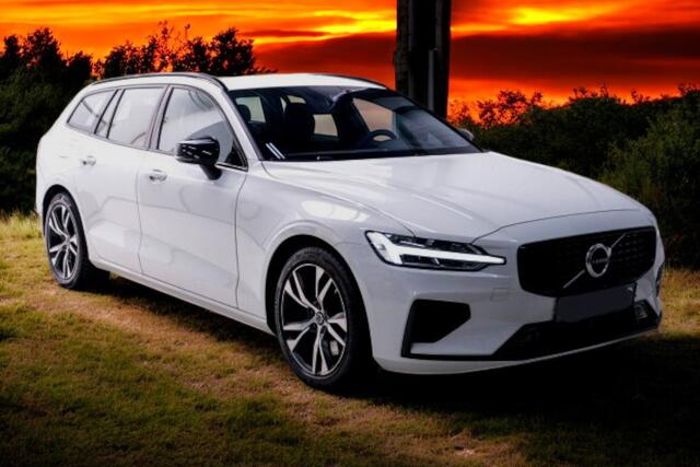 Volvo V60 2.0 T8 AWD 287kW/390pk Aut8 Recharge R-Design ADAPT.CRUISE + NAVI SENSUS + BLIS+ LANE ASSIST + MEMORY STOEL + KEYLESS ENTRY&GO + SPORTSTOELEN + LEDER/GAASSTOF + STANDKACHEL + ON-CALL + PARKSENSOREN + 18" LM-VELGEN!!