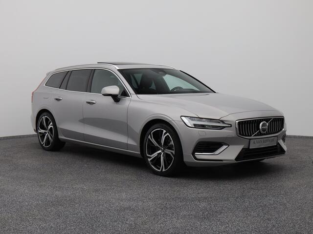 Volvo V60 2.0 T6 Plug-in hybrid AWD Ultimate Bright LONG RANGE | PANO | B&W | HUD | CAMERA | MEMORY | KEYLESS | STOEL- EN STUURVERW.