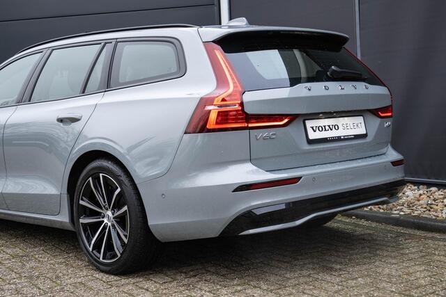 Volvo V60 T6 Plug-in hybrid AWD Plus Dark | Verwarmbare Voorstoelen (met geheugen), Stuurwiel en Achterbank | Semi-Elektrische Trekhaak | Verwarmbare Voorruit | Premium Audio by Harman Kardon | 360-Camera