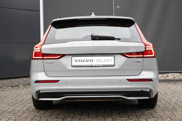 Volvo V60 T6 Plug-in hybrid AWD Plus Dark | Verwarmbare Voorstoelen (met geheugen), Stuurwiel en Achterbank | Semi-Elektrische Trekhaak | Verwarmbare Voorruit | Premium Audio by Harman Kardon | 360-Camera