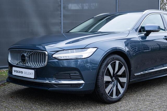 Volvo V90 T6 Automaat Plug-in hybrid AWD Ultra Bright | Panoramadak|Alarmklasse 3|Rondomzicht Camera| Interieur Voorverwarming| Premium Audio by Harman en Kardon| Head Up Display| Keyless Entry.