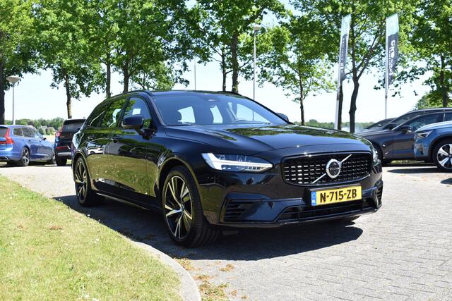 Volvo V90 T8 390PK AWD R-Design HUD | H&K | Trekhaak | Luchtvering | 360 camera | 19"LMV