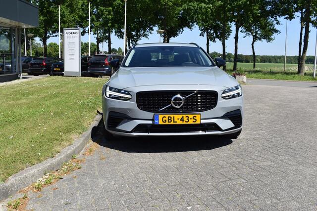Volvo V90 T6 350 PK Plug-in hybrid AWD Ultra Dark Trekhaak | HUD | H&K | 360 Camera | Pano Dak | Leer