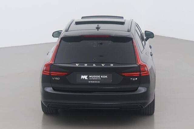 Volvo V90 T6 Plug-in hybrid Ultra Dark | Luchtvering Achter | 360° Camera | 20 Inch | Trekhaak | Head-Up