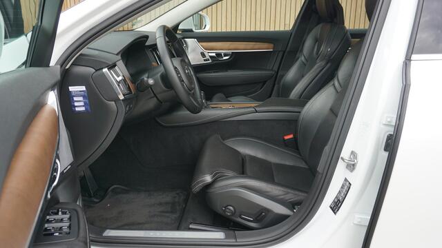 Volvo V90 2.0 T6 320PK AWD Inscription Pano.Dak Bowers & Wilkens Elek.Trekhaak 360-view Stoelverkoeling *Crystal White Pearl* 71723km *Uniek*