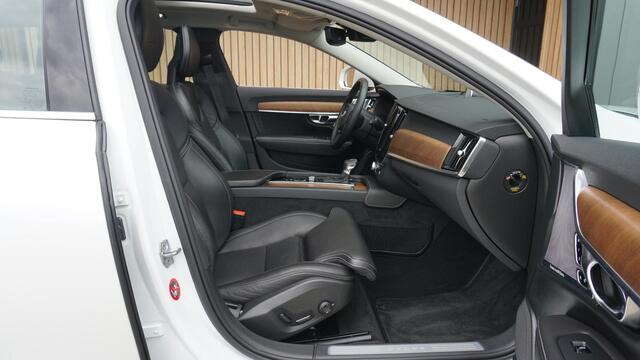 Volvo V90 2.0 T6 320PK AWD Inscription Pano.Dak Bowers & Wilkens Elek.Trekhaak 360-view Stoelverkoeling *Crystal White Pearl* 71723km *Uniek*