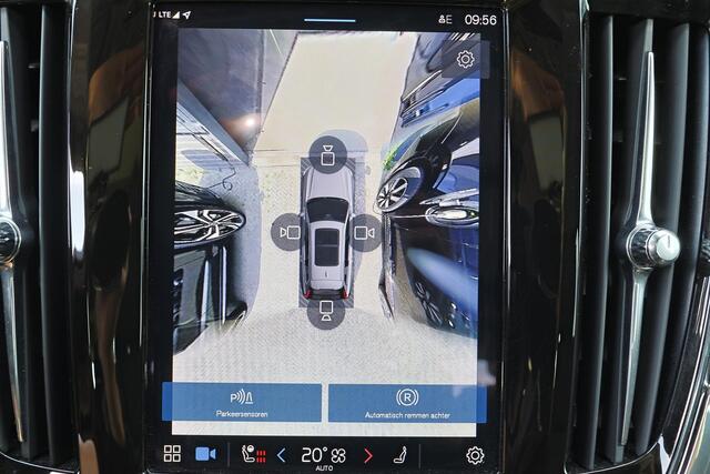 Volvo V90 T6 Recharge AWD Ultra Dark - Panorama/schuifdak - IntelliSafe Assist & Surround - 360º Camera - Harman/Kardon audio - Adaptieve LED koplampen - Verwarmde voorstoelen, stuur & achterbank - Parkeersensoren voor & achter - Elektr. bedienb. voorstoelen met ge