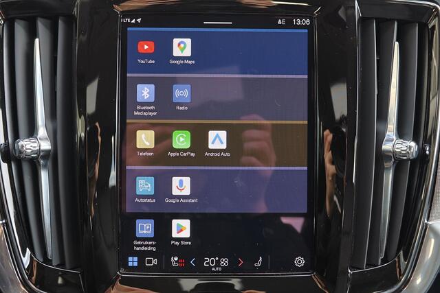 Volvo V90 T6 Recharge AWD Plus Dark - IntelliSafe Assist & Surround - Harman/Kardon audio - 360º Camera - Adaptieve LED koplampen - Verwarmde voorstoelen, stuur & achterbank - Parkeersensoren voor & achter - Elektr. bedienb. voorstoelen met geheugen - Extra getint 