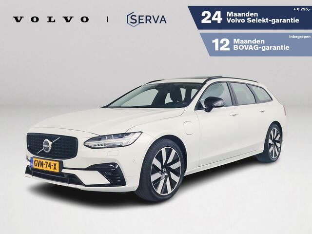 Volvo V90 T6 Plug-in hybrid AWD Ultra Dark | Panoramadak | 360° camera | Harman Kardon | Stoel- en Stuurverwarming | Trekhaak