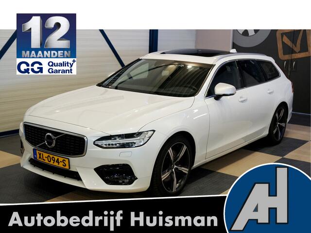 Volvo V90 2.0 T4 140kW/190pk Aut8 R-Design PANORAMADAK + FULL LED HIGH BEAM + NAVI SENSUS + PILOT ASSIST + ADAPT.CRUISE + STOELVERWARMING + LEER/ALCANTARA + LANE ASSIST + KEYLESS ENTRY&GO + ON-CALL + PARKSENSOREN + 19" LM-VELGEN!!