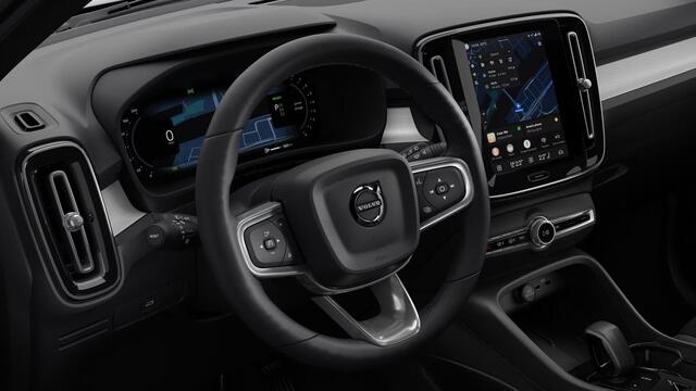 Volvo XC40 B4 Plus Black Edition 197 pk | Extra getint glas | 20" velgen | Connect suède-textiel/Microtech-bekleding | Google Maps en Google Play Store