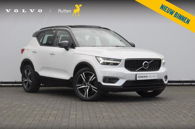 Volvo XC40 T5 262PK Automaat Recharge R-Design / BLIS / Stoel - en stuurwielverwarming / Leder met alcantara interieur / Parkeersensoren met 360 camera / Keyless entry / Elektrische stoelen met geheugen / Panoramadak / Harman kardon