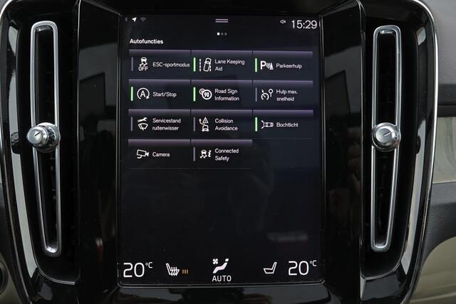 Volvo XC40 T4 Inscription - Panorama/schuifdak - Parkeercamera achter - Verwarmde voorstoelen - Parkeersensoren voor & achter - Elektr. bedienb. voorstoelen met geheugen links - Cruise control - Extra getint glas - 19' LMV