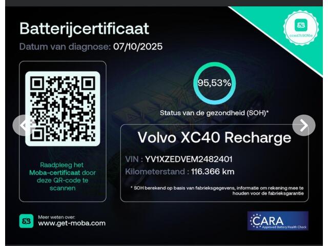 Volvo XC40 RECHARGE P8 AWD R-DESIGN SOH 95%