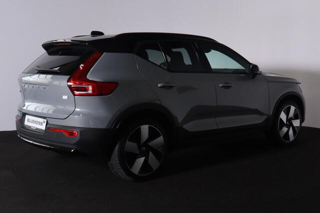 Volvo XC40 Recharge Twin Ultimate 82 kWh - Panorama/schuifdak - IntelliSafe Assist & Surround - 360º Camera - Harman/Kardon audio - Verwarmde voorstoelen & stuur - Parkeersensoren voor & achter - Elektr. bedienb. voorstoelen met geheugen links - Wollen bekleding - D