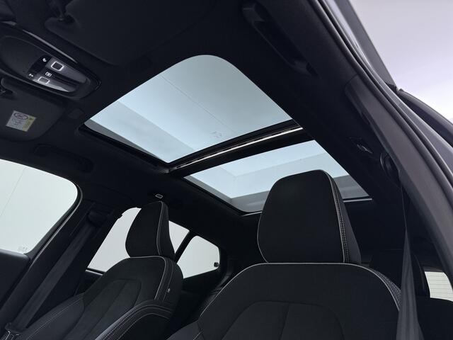 Volvo XC40 232pk Recharge Pro 70KwH Pano-Dak SOH 95% Adaptive-Cruise 20" Elektr.-Leer/Alcantara+Verwarmd+Memory Warmtepomp Harman&Kardon®-Hifi Camera Apple Carplay Android Auto Navi Ecc Pdc Led Elek.Achterklep Keyless Full Led Origineel NLse auto! ¤ 54.000,- nieuw.