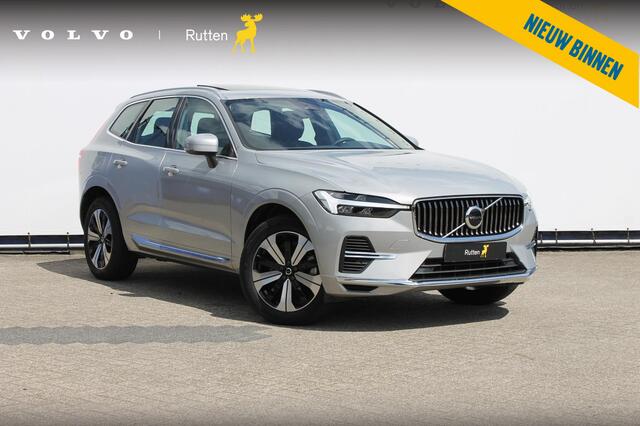 Volvo XC60 T6 350PK Long Range Plug-in hybrid AWD Plus Bright Panoramisch schuif-kanteldak / Google infotainment / Lederen bekleding / Parkeersensoren voor en achter met parkeercamera / Road Sign information / Cruise Control