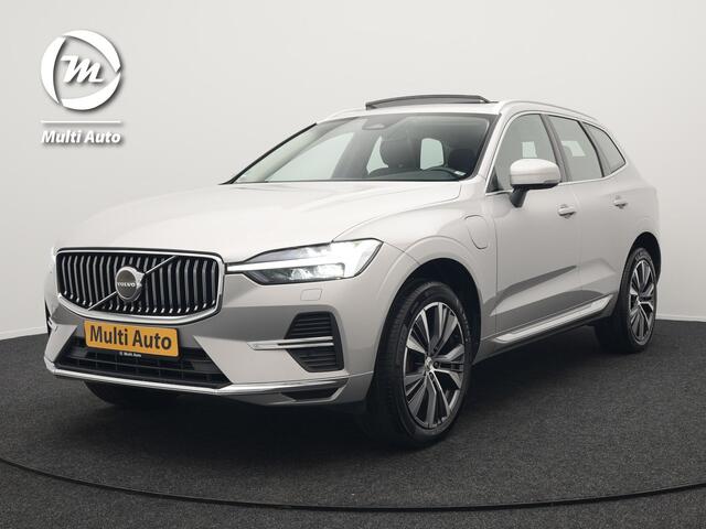 Volvo XC60 T8 AWD Inscription Long Range Plug In Hybrid 455pk Dealer O.H PHEV | Trekhaak Af Fabriek | Panodak | Adaptive Cruise | Lederen Sportstoelen Memory & Verwarmd | Stuur Verwarmd | Navigatie | Apple Carplay | DAB |